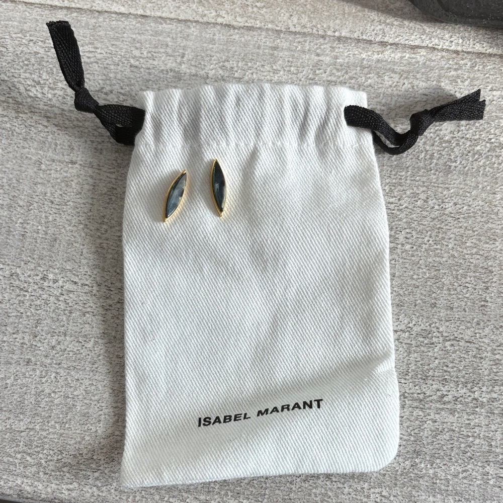 Isabel Marant Gold and Black Earrings